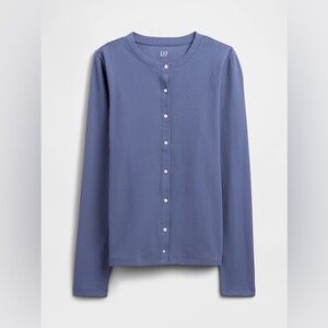 🆕 GAP Slate Blue Ribbed Sweater